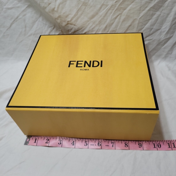 Fendi Magnetic Gift Box Empty Decorative Storage Organizer 9.5 x 8.75 x 3.75 in - Picture 11 of 14
